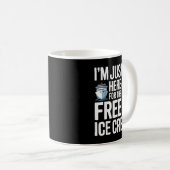 I'm Just Here For The Ice Cream Funny Cruise 2025  Koffiemok (Voorkant rechts)