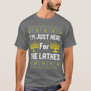I'm Just Here for the Latkes Hannukah Channukah Ik T-shirt