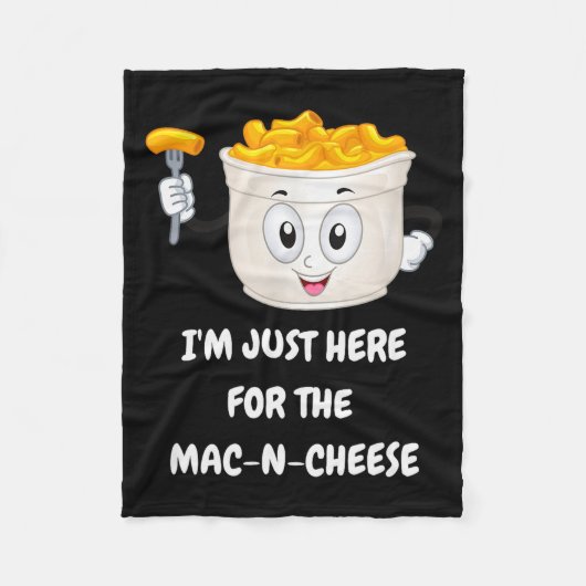I'm Just Here For The Mac-n-cheese Funny Kids Shir Fleece Deken (Voorkant)