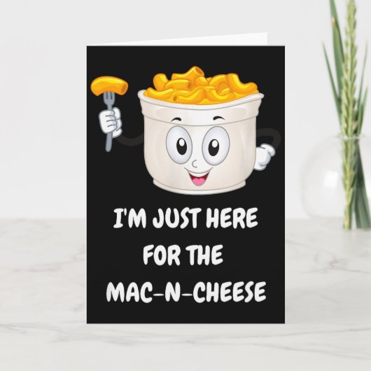 I'm Just Here For The Mac-n-cheese Funny Kids Shir Kaart (Voorkant)