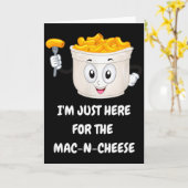 I'm Just Here For The Mac-n-cheese Funny Kids Shir Kaart (Gele Bloem)