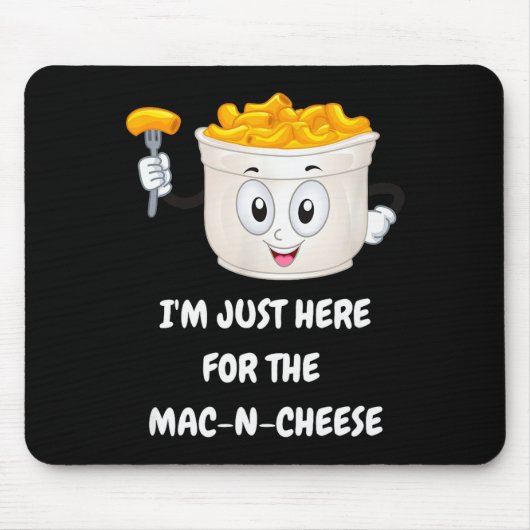 I'm Just Here For The Mac-n-cheese Funny Kids Shir Muismat (Voorkant)