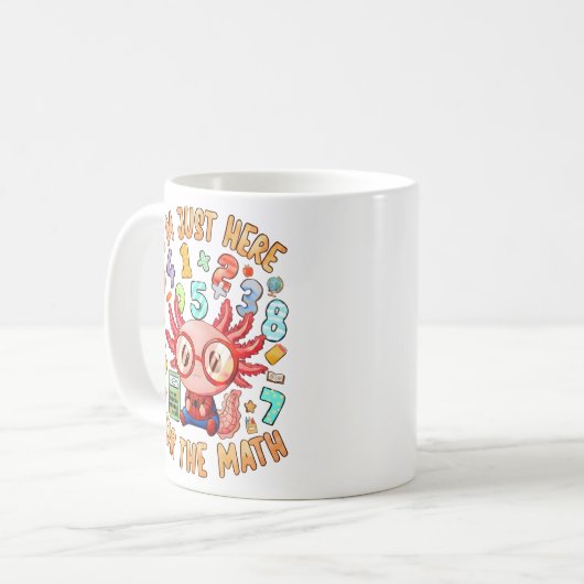 Im Just Here For The Maths Funny Mug Koffiemok (Voorkant links)