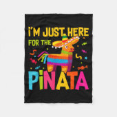I'm Just Here For The Nata Funny Mexican Party  Fleece Deken (Voorkant)