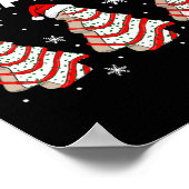 I'm Just Here For The Snacks Christmas Cakes Debbi Poster (Hoek)