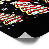 I'm Just Here For The Snacks Christmas Cakes Debbi Poster (Hoek)