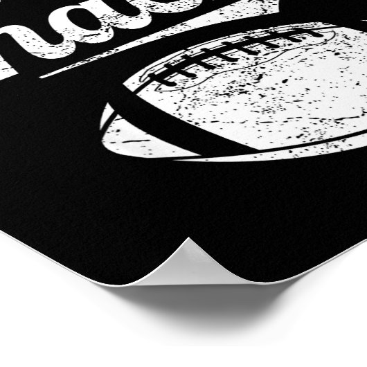 I'm Just Here For The Snacks Funny Fantasy Footbal Poster (Hoek)