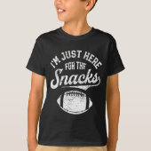 I'm Just Here For The Snacks Funny Fantasy Footbal T-shirt (Voorkant)