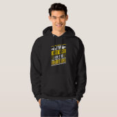 Im Just Here For The Vibrations Sign Language Deaf Hoodie (Voorkant volledig)