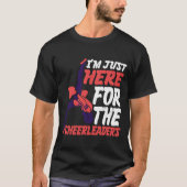 Im Just Here Forhe Cheerleaders retro T-shirt (Voorkant)