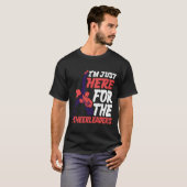 Im Just Here Forhe Cheerleaders retro T-shirt (Voorkant volledig)