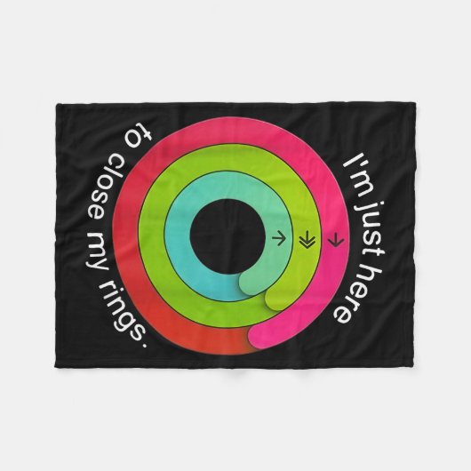 I'm Just Here To Close My Ring Fleece Deken (Voorkant (Horizontaal))