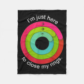 I'm Just Here To Close My Ring Fleece Deken (Voorkant)