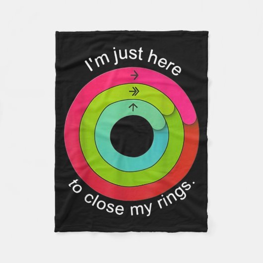 I'm Just Here To Close My Ring Fleece Deken (Voorkant)