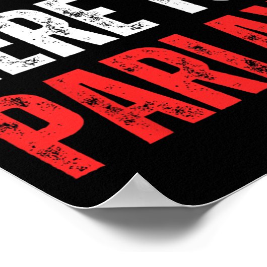 I'm Just Here To Parlay Sports Betting Football Ta Poster (Hoek)