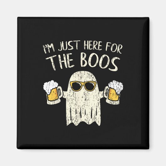 Im Just Here voor de Boos Fun Gift Halloween Ghos Magneet (Voorkant)