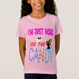 Im Just Here voor het Snoep - Grappige Halloween K T-shirt