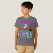 Im Just Here voor het Snoep - Grappige Halloween K T-shirt (Voorkant volledig)