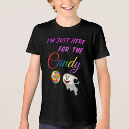 Im Just Here voor het Snoep - Rainbow Lollipop Tri-Blend Shirt