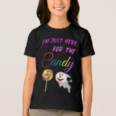 Im Just Here voor het Snoep - Rainbow Lollipop Tri-Blend Shirt (Voorkant)