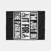 Im Just In It For The Parking Funny Wheelchair Dis Fleece Deken (Voorkant (Horizontaal))