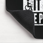 Im Just In It For The Parking Funny Wheelchair Dis Muismat (Hoek)