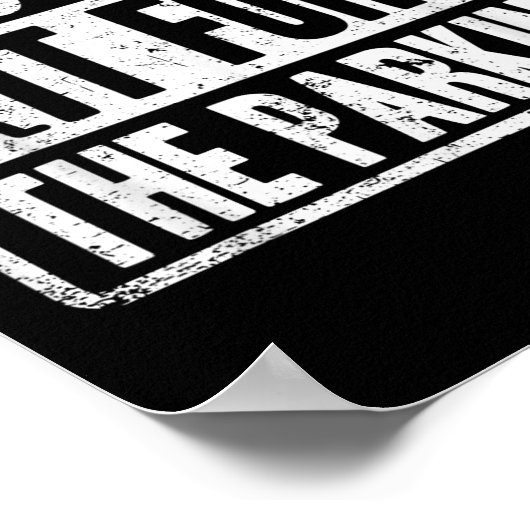 Im Just In It For The Parking Funny Wheelchair Dis Poster (Hoek)