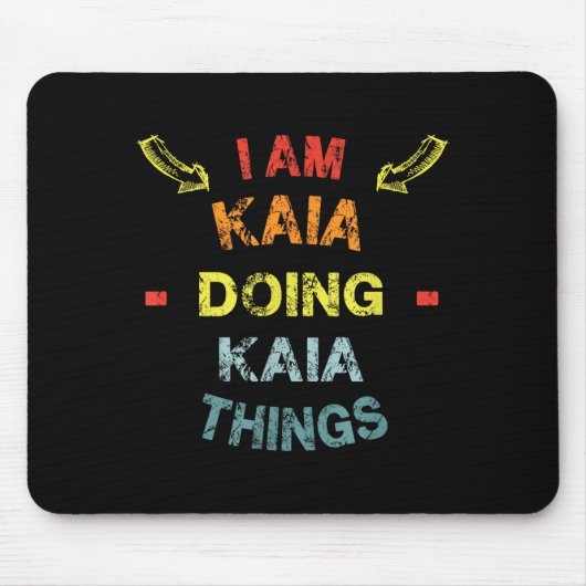 I'm Kaia Doing Kaia Things Cool Funny Christmas Gi Muismat (Voorkant)
