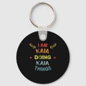 I'm Kaia Doing Kaia Things Cool Funny Christmas Gi Sleutelhanger (Voorkant)