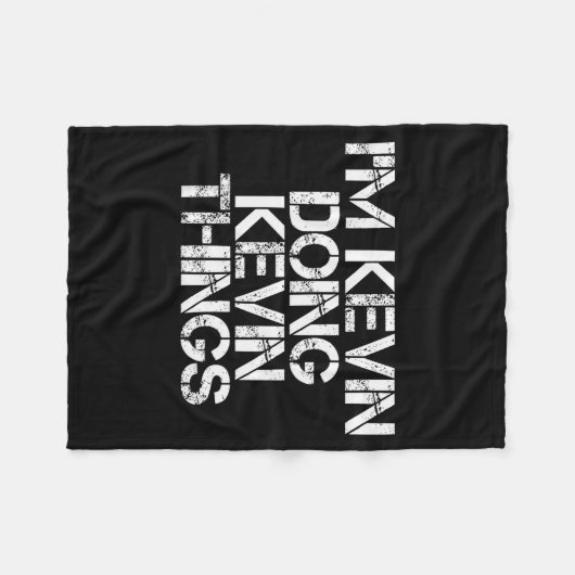 I'm Kevin Doing Kevin Things Shirt Funny Christmas Fleece Deken (Voorkant (Horizontaal))