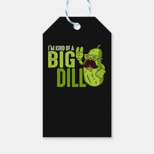 I'm Kind Of A Big Dill Funny Pickle Cadeaulabel (Voorkant)