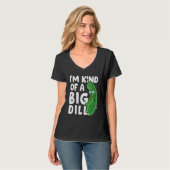 I'm Kind Of A Big Dill Pickles Vegan Pickle Coatum T-shirt (Voorkant volledig)