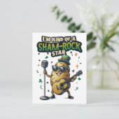 I'm Kind Of A Sham-Rock Star Funny Irish Feestdagenkaart (Staand voorkant)