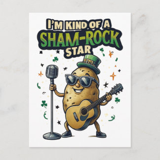 I'm Kind Of A Sham-Rock Star Funny Irish Feestdagenkaart