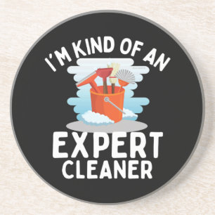 I'm Kind of An Expert Housekeeping Novelty Zandsteen Onderzetter