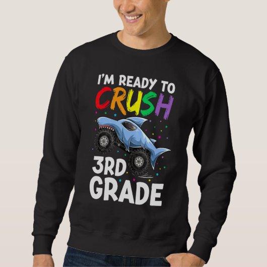 IM Klaar om 3e klas kleding Shark Monster Trui (Voorkant)