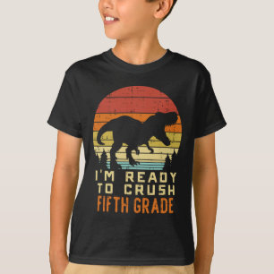 Im klaar om 5e graad Dinosaur terug te trekken SC T-shirt