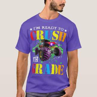 Im klaar om de 5de grade Boy Monster Truck terug t T-shirt