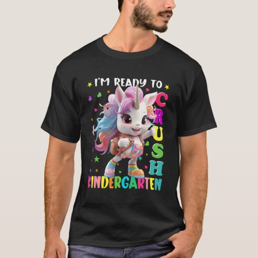 Im klaar om de kindergarten Unicorn terug te breng T-shirt (Voorkant)