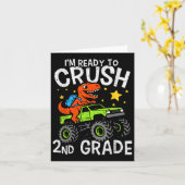 Im klaar om de tweede klas van de Dinosaur Monster Kaart (Gele Bloem)