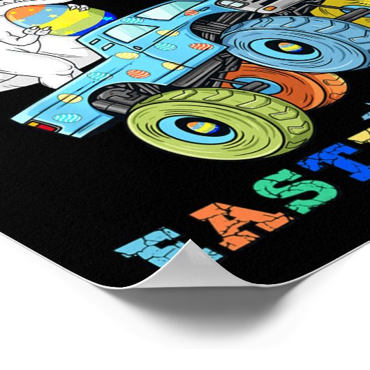 Im klaar om paaseienmonster te spuiten T rex Poster (Hoek)