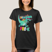 Im klaar om preschool te klappen Comic Style T-Rex T-shirt (Voorkant)