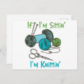 Im Knitting Briefkaart (Voorkant / Achterkant)