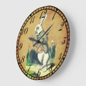 I'm Late White Rabbit Alice in Wonderland Grote Klok (Hoek)