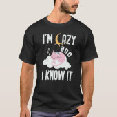 I'm Lazy And I Know It For Cat T-shirt (Voorkant)