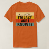 Im Lazy en ik kennen het Funny Retro Lazy Giraffe T-shirt (Design voorkant)