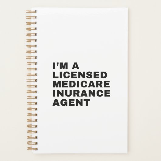 I'M LICENSED MEDICARE INSURANCE AGENT PLANNER (Voorkant)