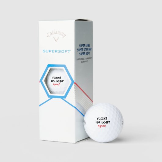 I'm Lost Again Golf Balls - Funny Personalized Golfballen (Verpakking)