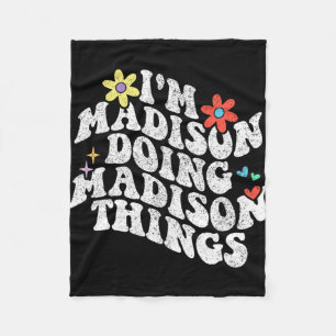 Im Madison Doing Madison Dingen Grappig Moederdag Fleece Deken