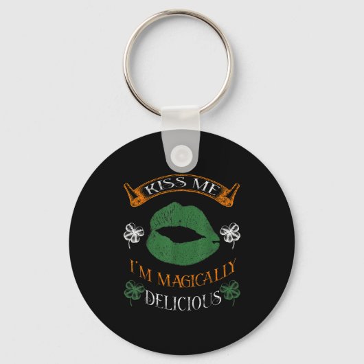 I'm Magically Delicious Shamrock Tee St.patrick's  Sleutelhanger (Voorkant)